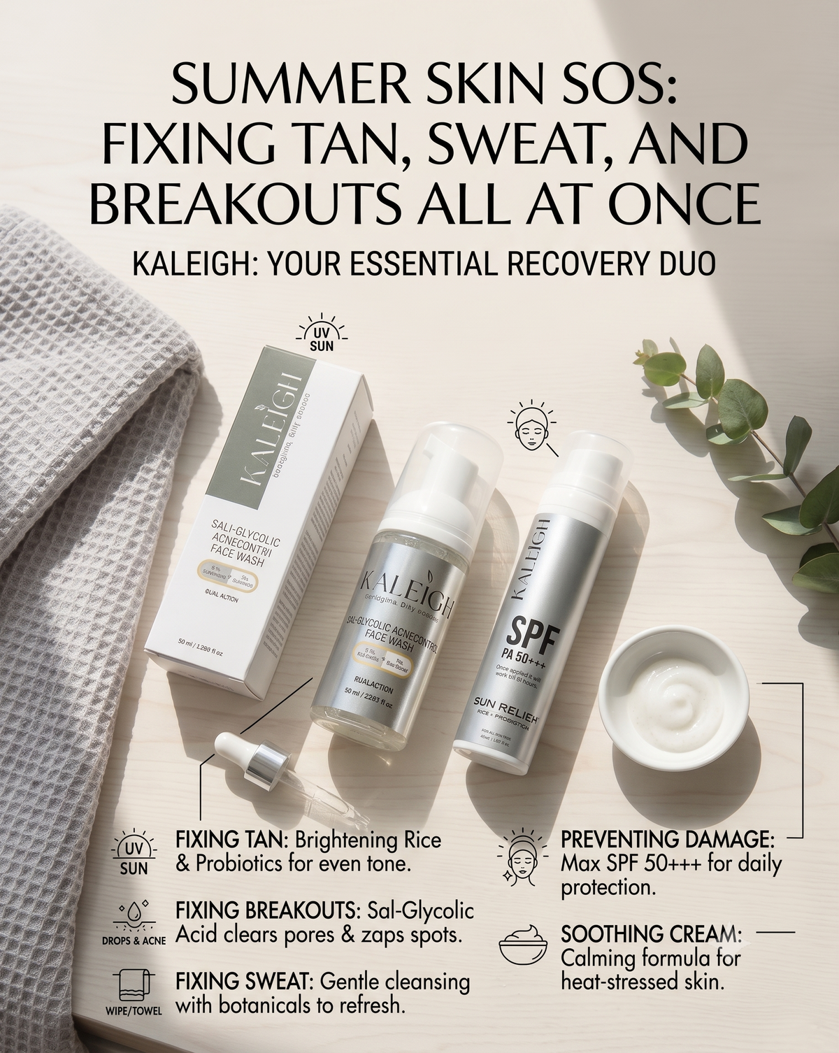 Summer Skin SOS: Fixing Tan, Sweat, and Breakouts All at Once